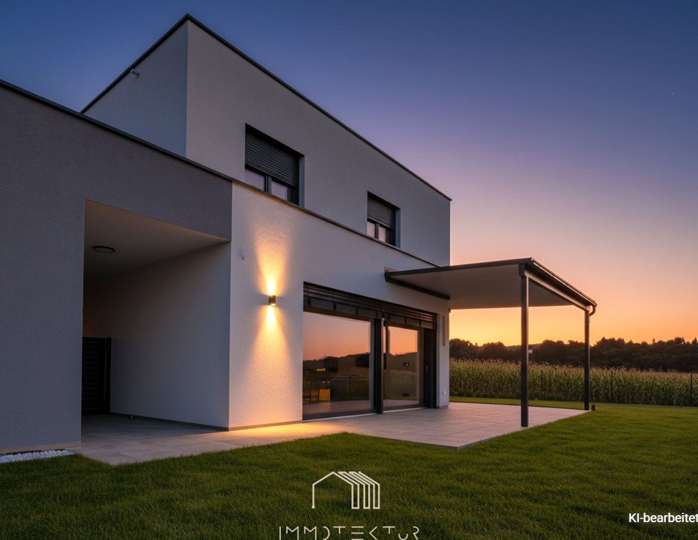 NAHE HAUSMANNSTÄTTEN: Modernes Einfamilienhaus mit SMART-HOME-Ausstattung und Südterrasse
