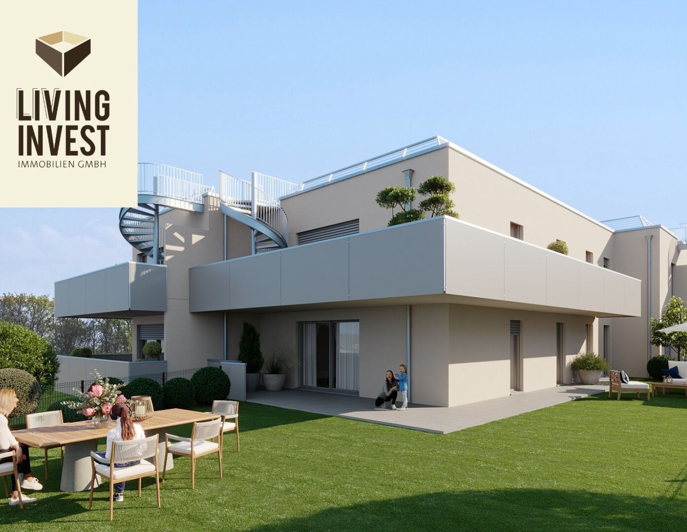 Baustart erfolgt: Großzügige Gartenwohnung mit Blick ins Grüne - B01