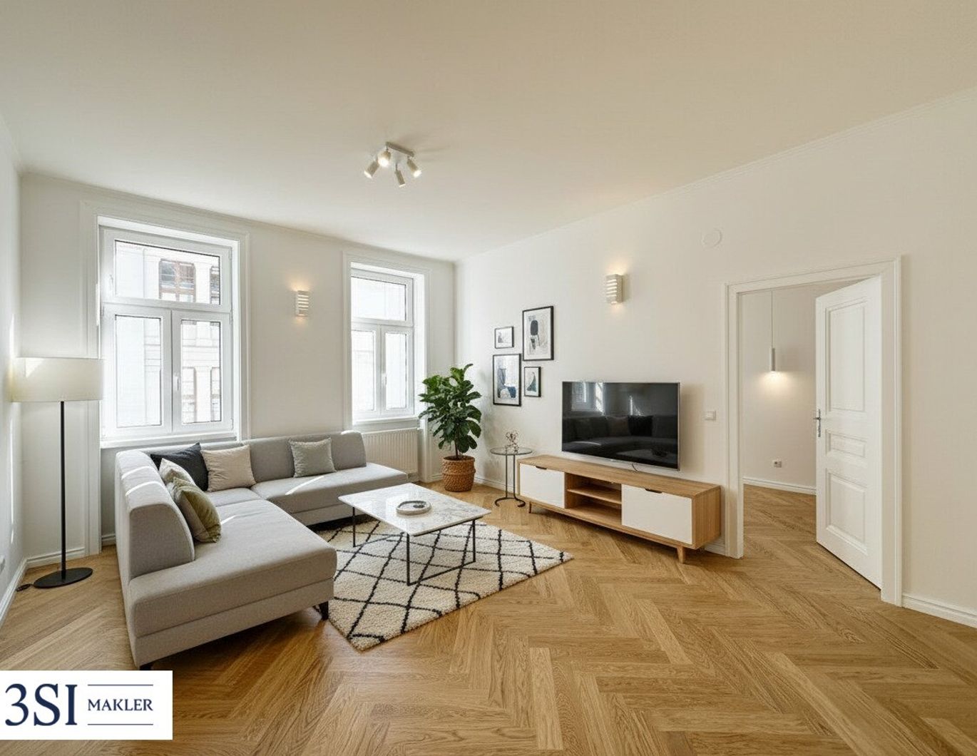 Sanierte 2-Zimmer-Stilaltbauwohnung mit Top-Anbindung