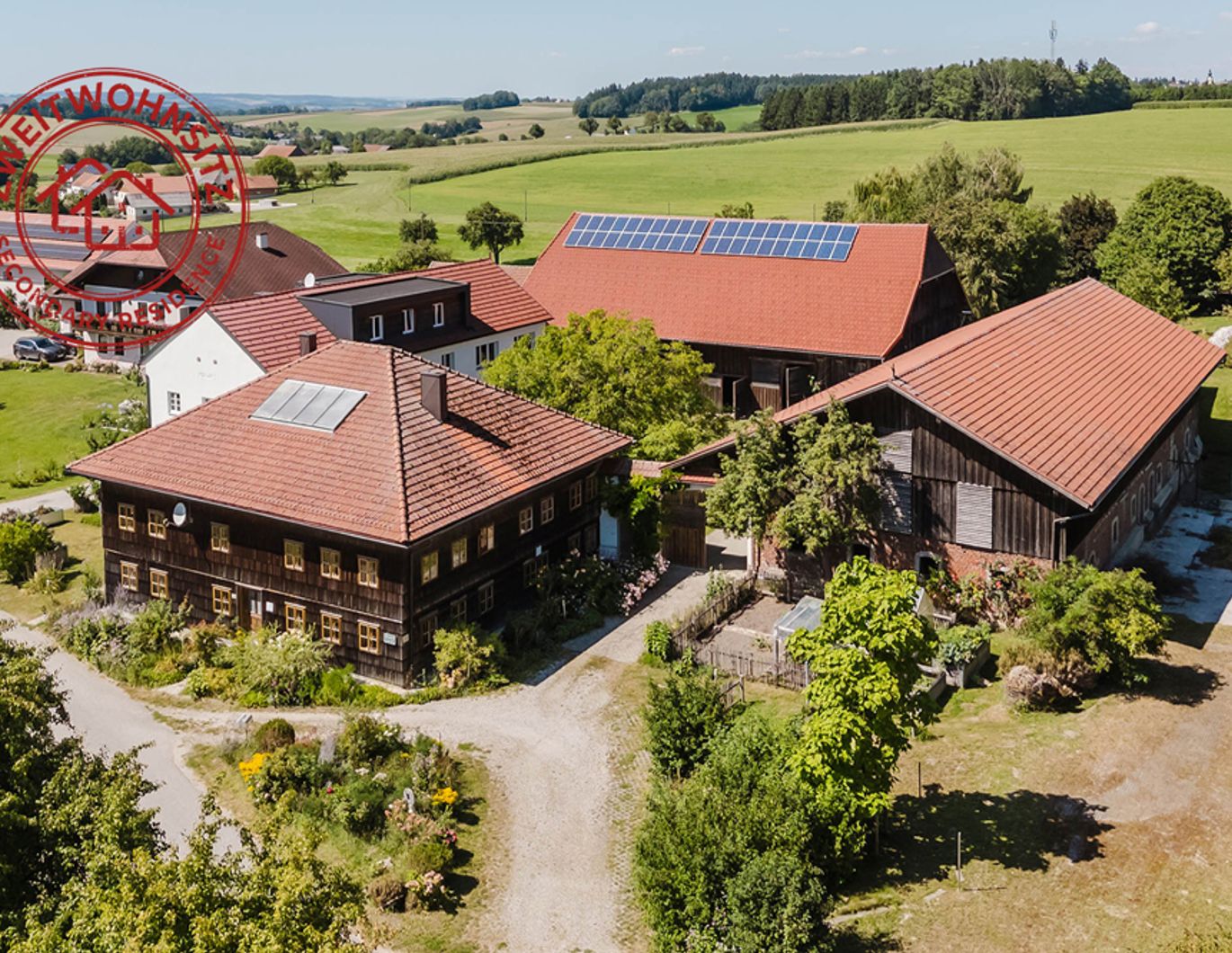 Grünes Refugium mit Seltenheitswert! Innviertler Vierseithof in Panoramalage