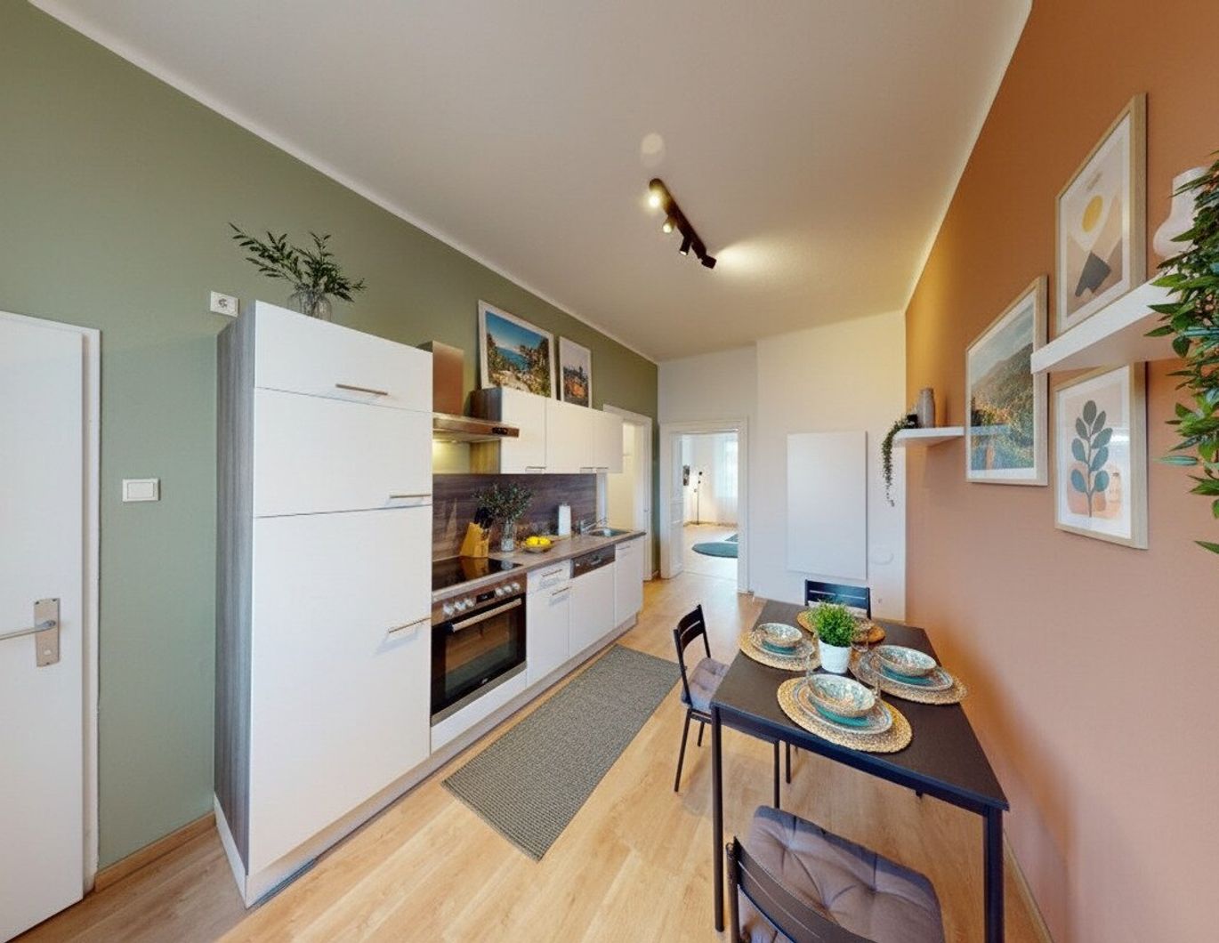 Voll möblierte 3-Zimmer-Wohnung in guter Lage, ideal für Paare oder Jungfamilien