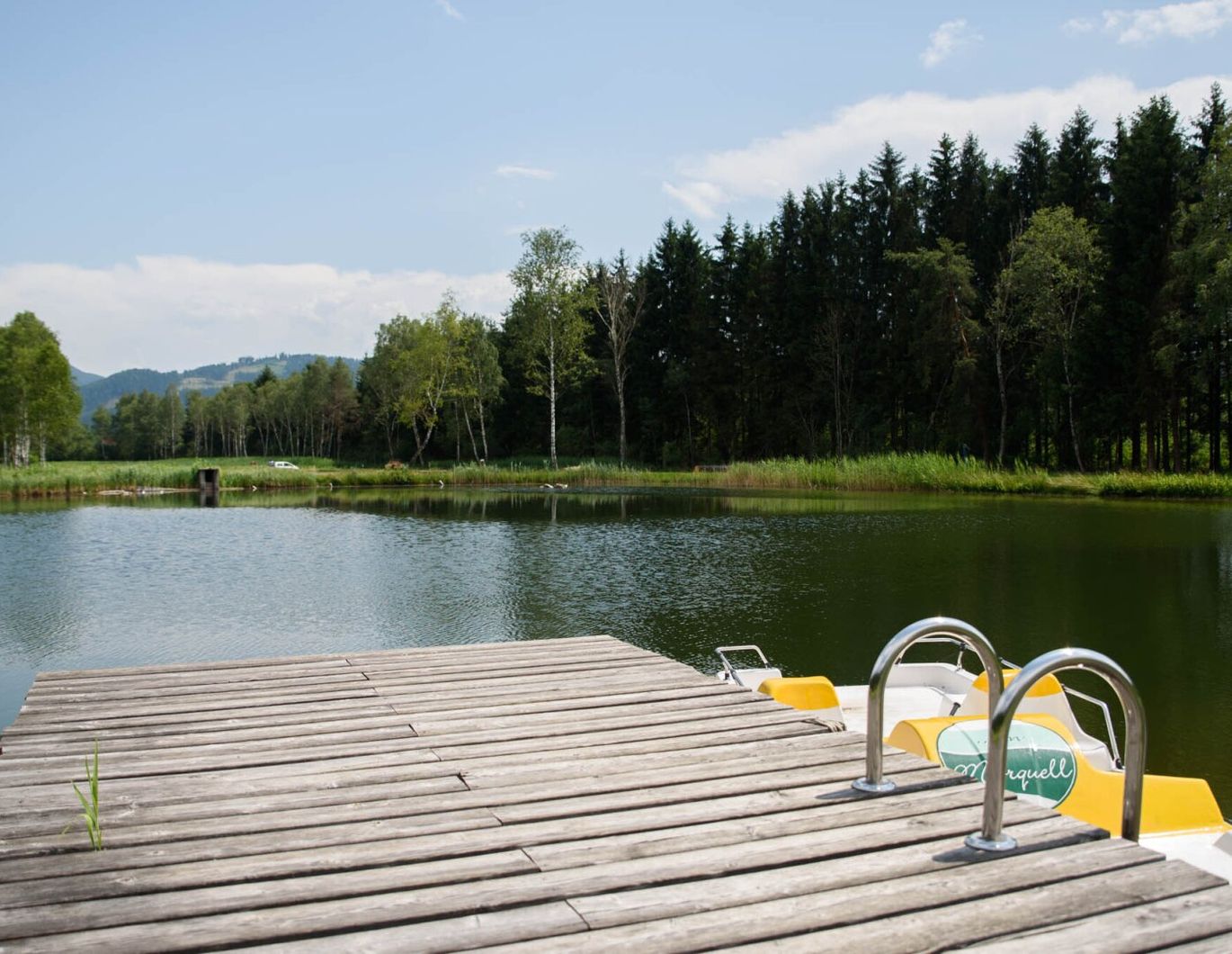 NEUBAU - 60 m² FERIENWOHNUNG MIT PRIVATTEICH! EINZIGARTIGES PROJEKT IM NATURPARADIES LÄNGSEE! NUR NOCH DIESE WOHNUNG VERFÜGBAR!