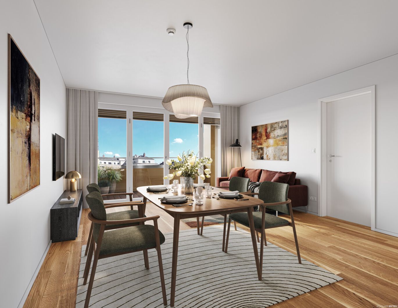 High in the Sky - 7. Floor! Directly at the main train station: Commission-free + Completion in October