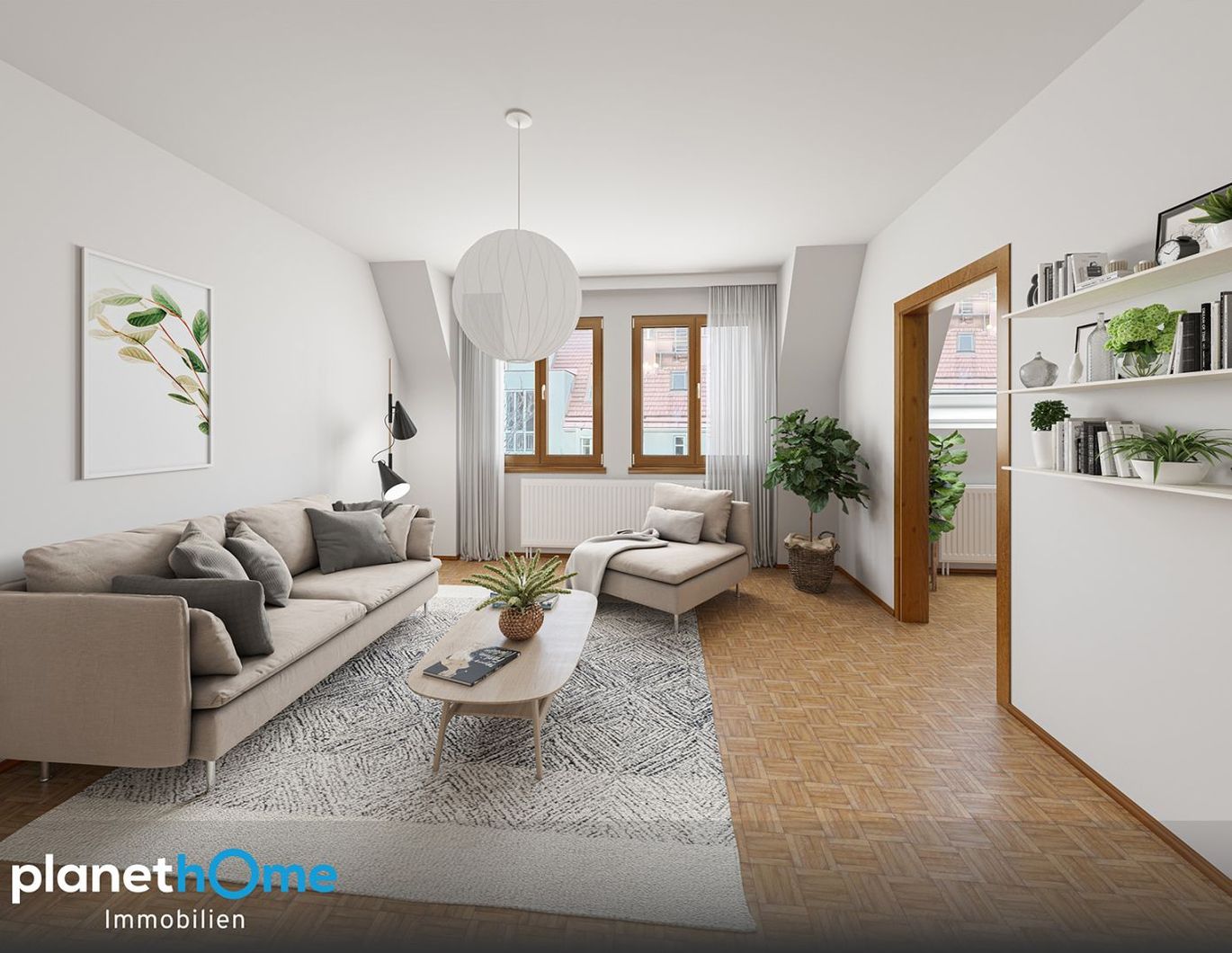 Sonnige 3-Zimmer-Dachgeschosswohnung in ruhiger Döblinger Lage