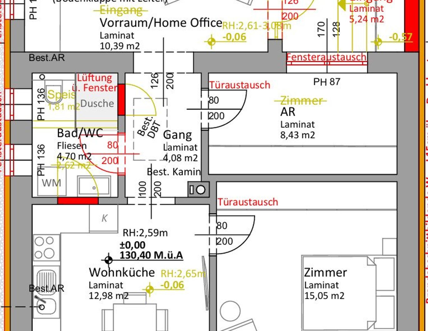 ERSTBEZUG nach Kernsanierung, schlüsselfertig 2 Zimmer & Küche, Garten, sofort beziehbar