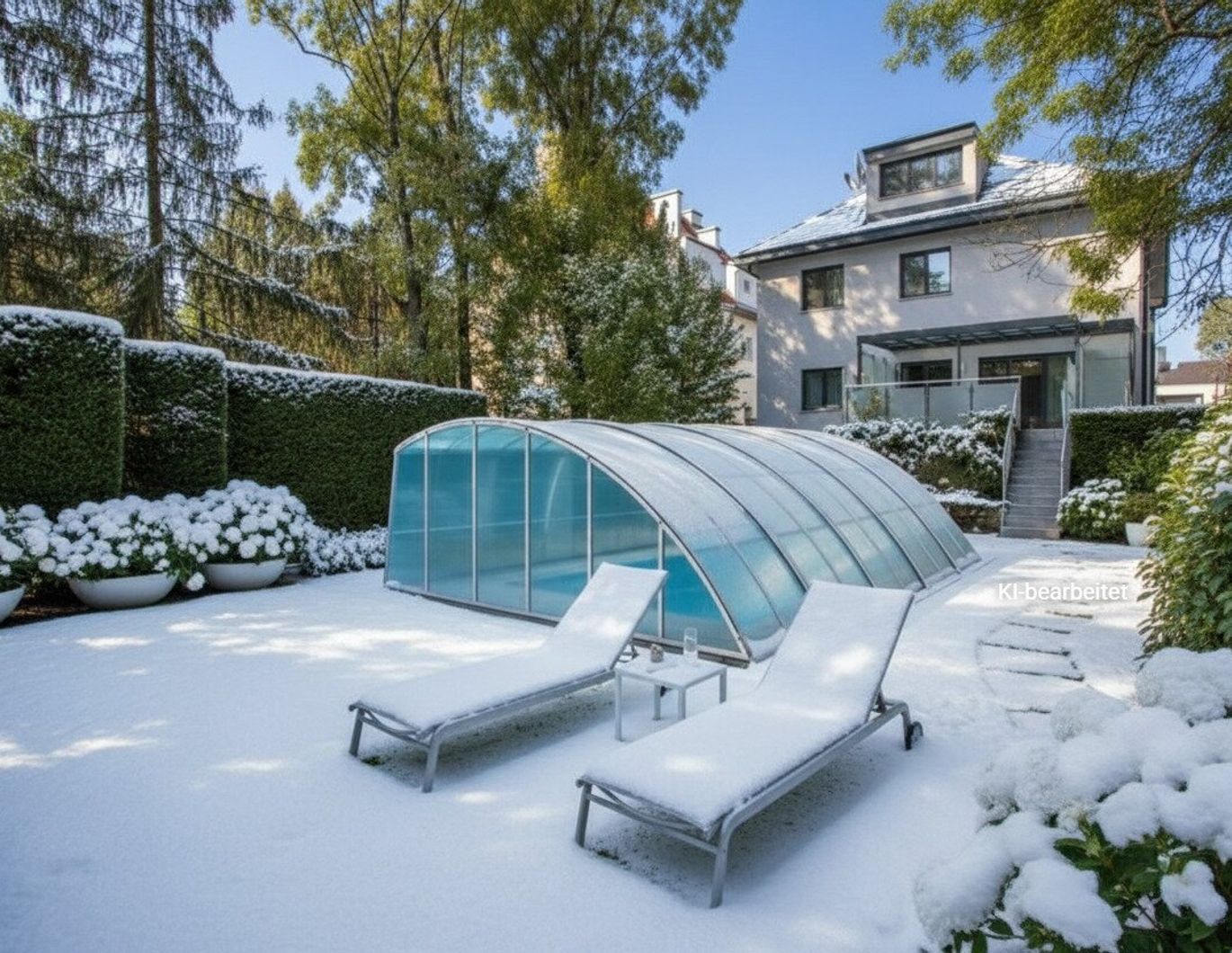 Endlich Zuhause! - 9 Zimmer Villa mit herrlichem Garten, Pool, großer Garage - Niedrigenergiehaus im perfekten Zustand zum sofort Einziehen!