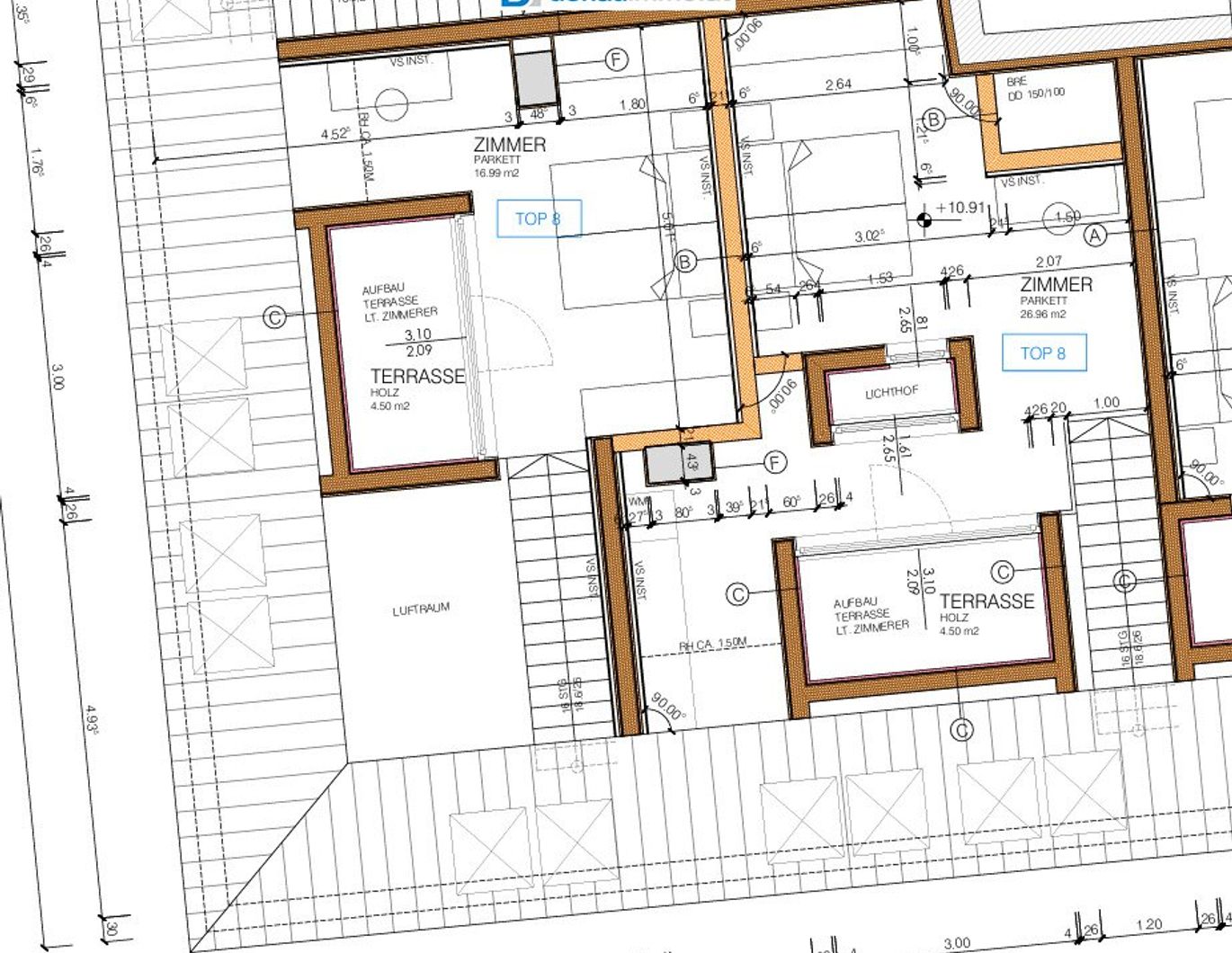 ERSTBEZUG: Feudale 3-Zimmer-Dachgeschoßmaisonette in ruhiger Top Lage mit Süd und West-Balkon und Lift - zentrumsnah DG Top 8