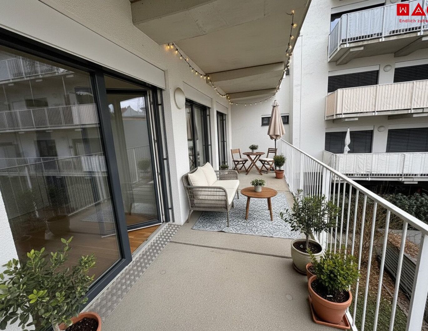 Moderne 2-Raum Wohnung mit XXL-Balkon!