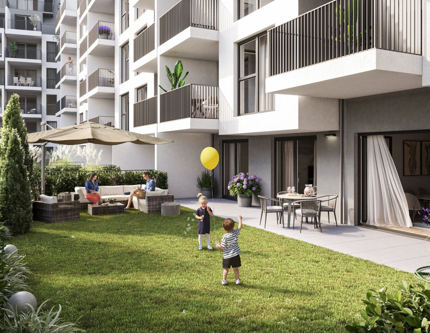 2-Zimmer GARTENWOHNUNG - PERFEKTE KOMBINATION AUS NATUR UND URBANEM LEBENSSTIL- GRAND GARDEN