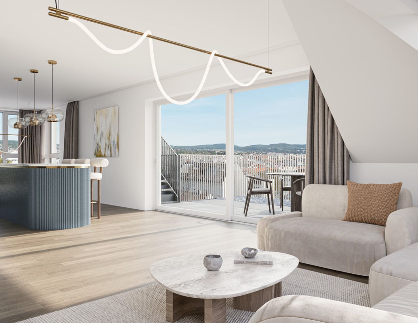 Sky Living - 4 Zimmer im Dachgeschoss mit exklusiver Terrasse: U6 Burggasse