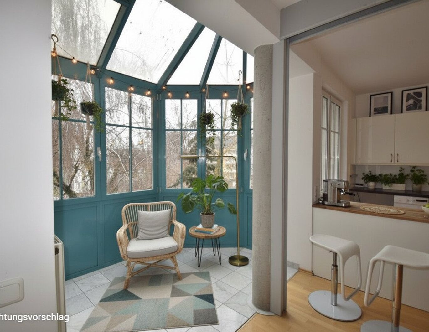 OFFENE 3-ZIMMER-WOHNUNG MIT PANORAMAFENSTER - NEUE KÜCHE !!