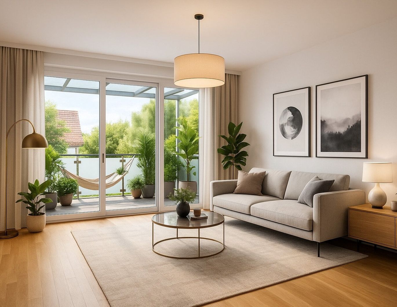 Hart bei Graz! Sonnige 3 Zimmer Wohnung mit TOP Ausstattung und großem Süd-Balkon !!!