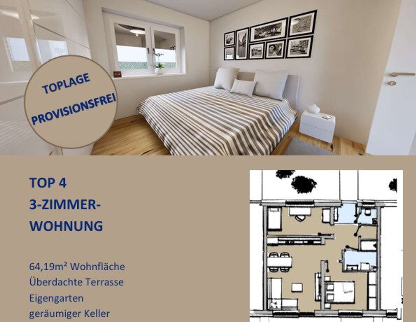 Gartenwohnung z. B. Top 4