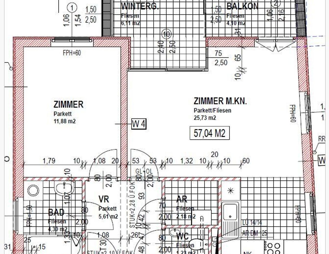 Nahe Schönbrunn: 2-Zimmer-Wohnung mit Balkon und Wintergarten, sowie ein opt. Stellplatz!
