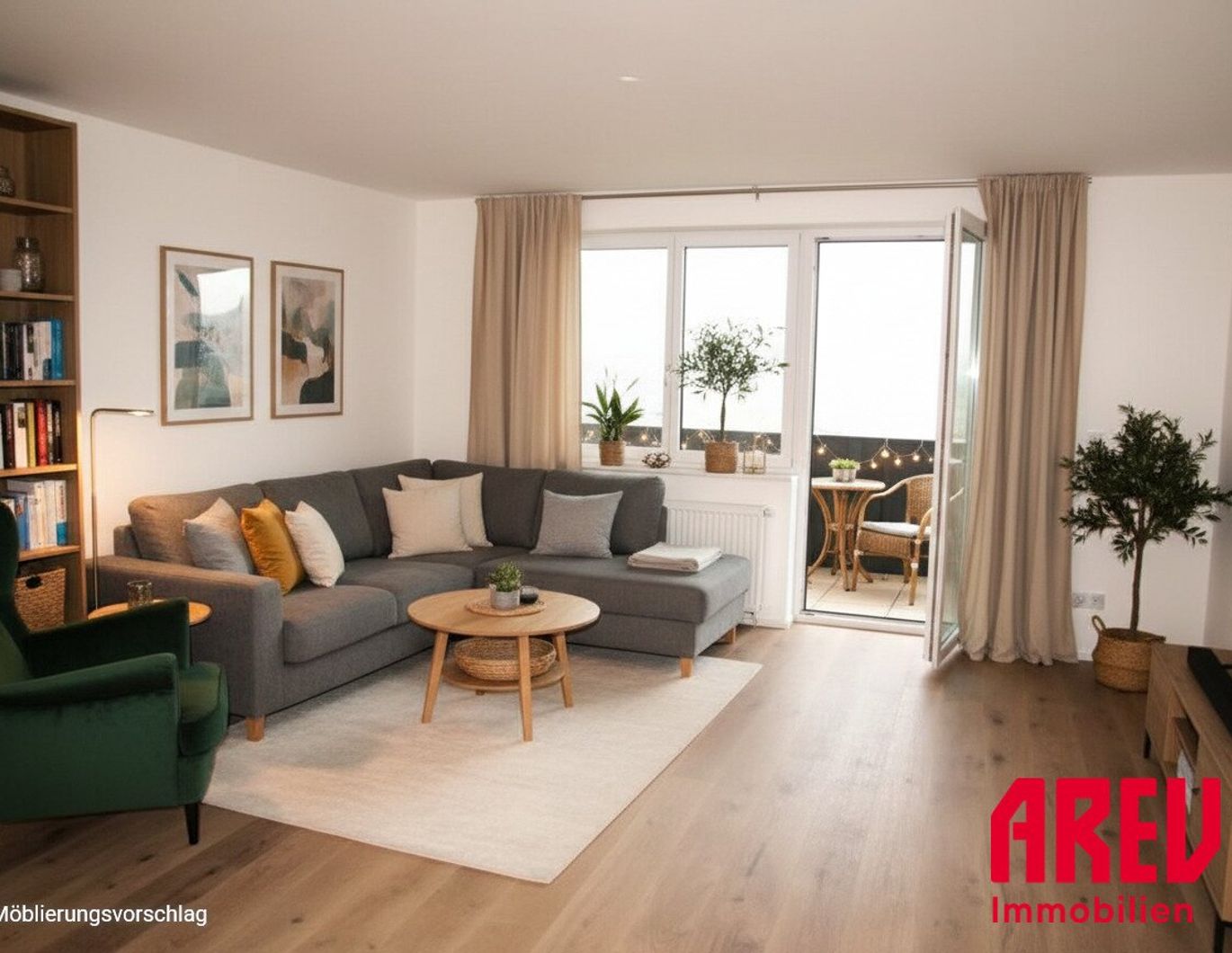 IM GRÜNEN WOHNEN - 2 ZIMMERWOHNUNG MIT LOGGIA - TOP 14