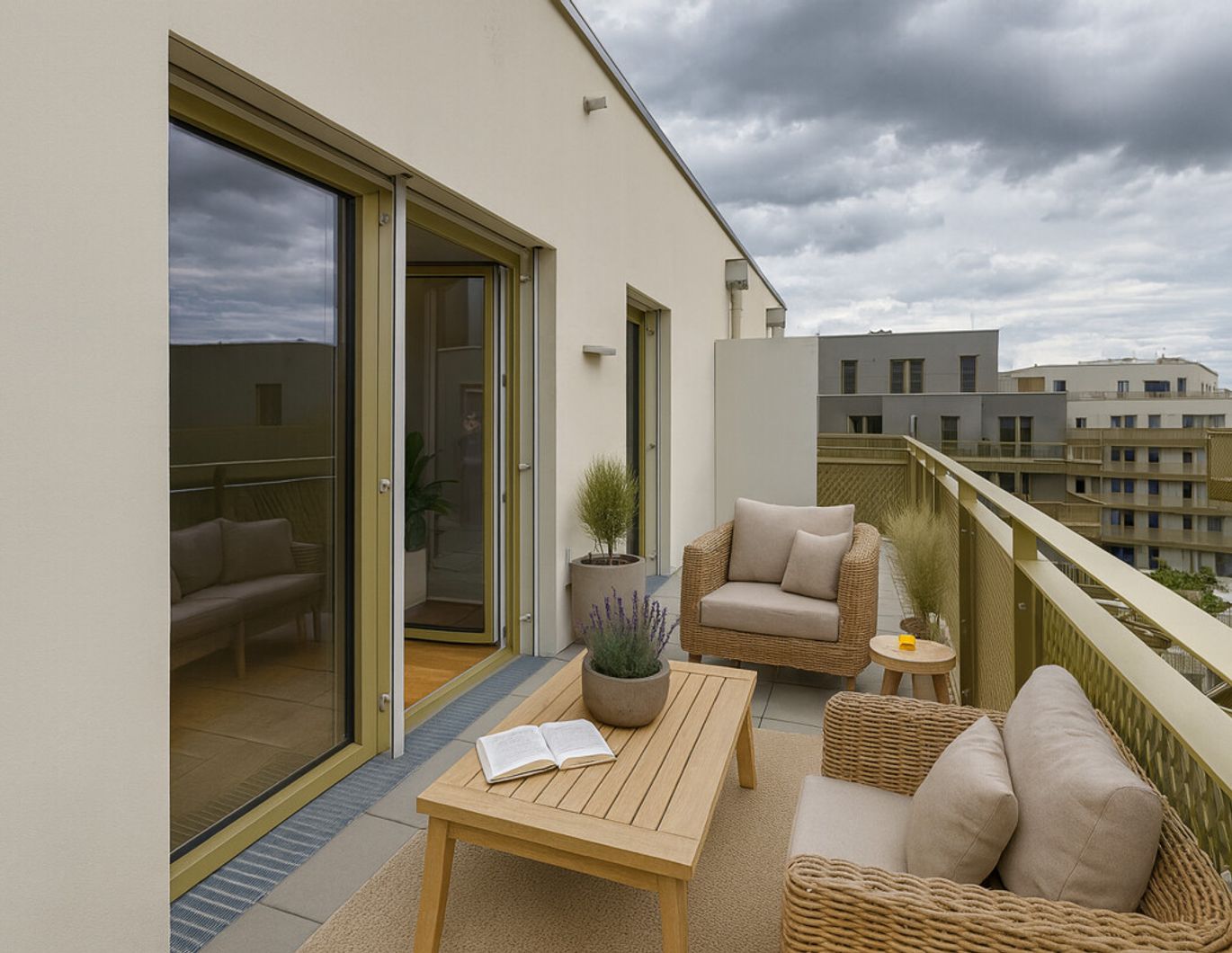 Preis jetzt sichern! Provisionsfrei und neu - 2 Zimmer Wohnung mit Balkon 4. Stock: Hirschfeld