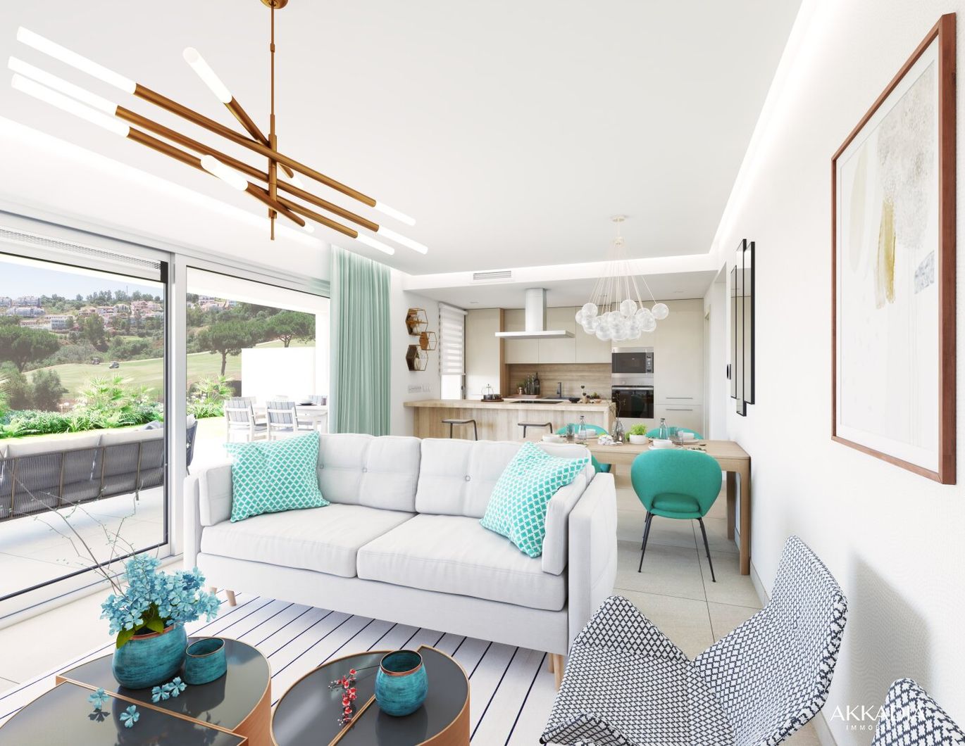 Wohnung in der Bucht von Mijas - Meer und Golf zwischen Marbella und Fuengirola