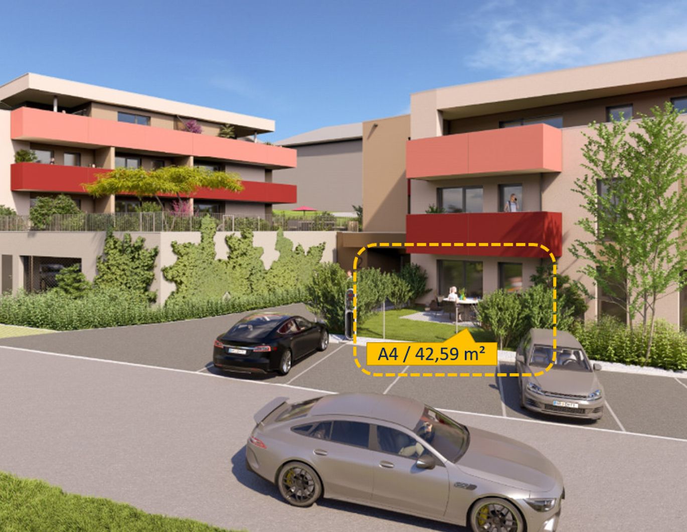 Klein & Fein - kompakte Gartenwohnung in den STADTTERRASSEN PEUERBACH - provisionsfrei! ** JETZT FRÜHKÄUFER-RABATT!**