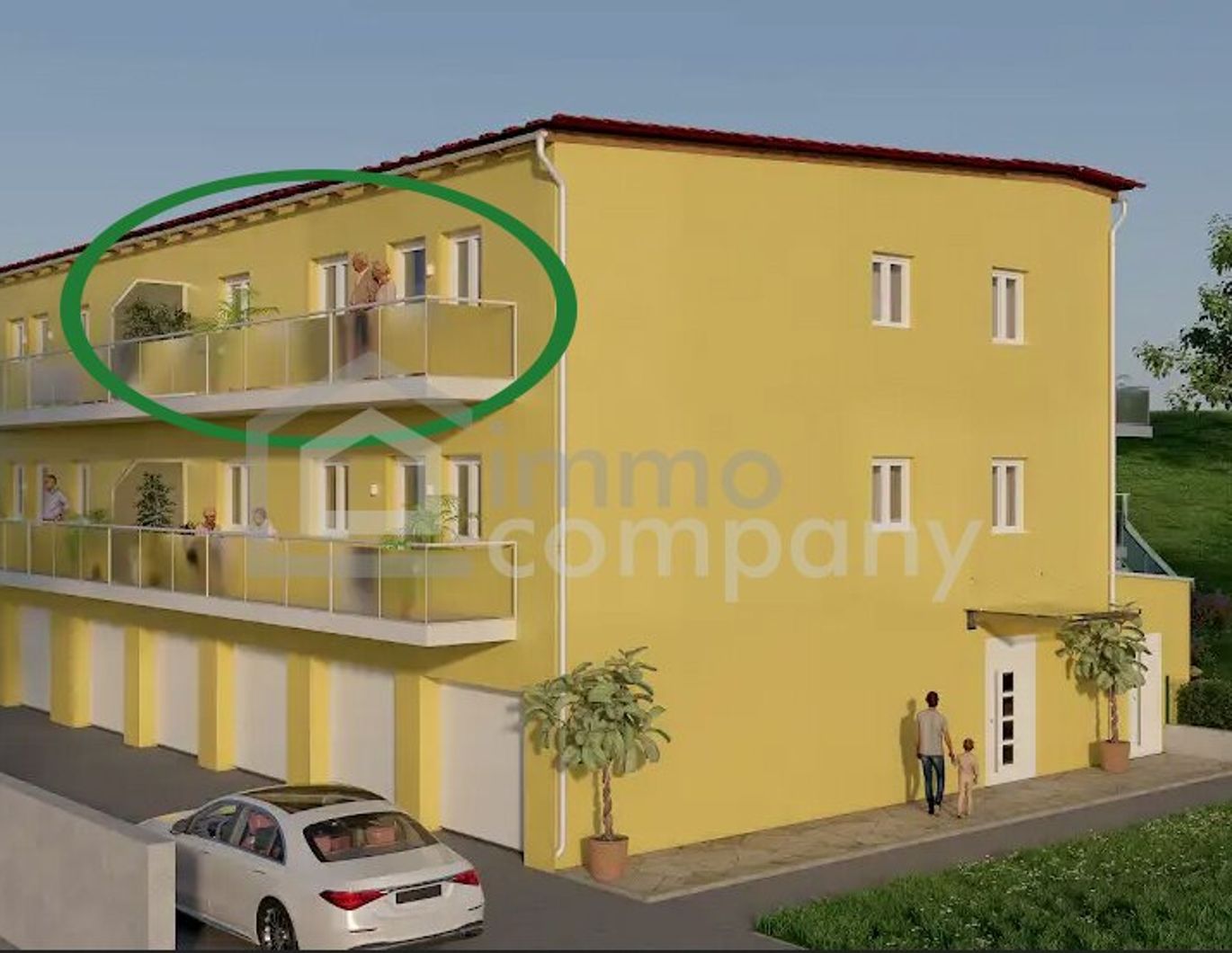Alle ab 50+ aufgepasst! Barrierefreie 3-Zimmer-Wohnung in Eisenstadt: Erstbezug 2026 mit Balkon und Garage! (Top 4 - 2.OG - 71 m² )