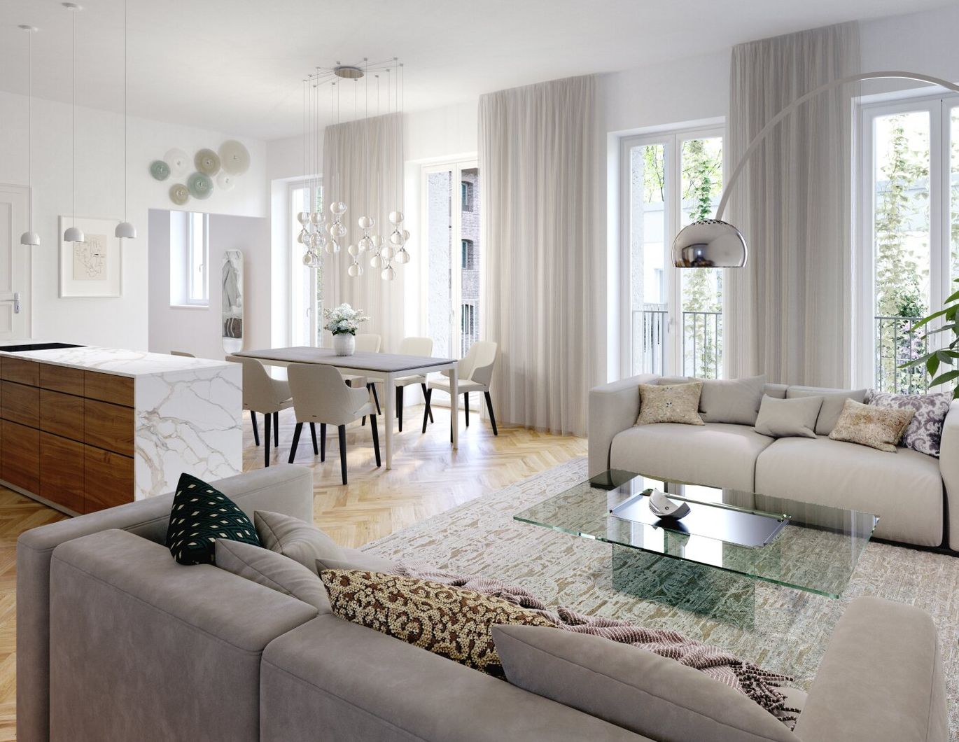 Exklusives Wohnen im Apostelhof! Altbau trifft auf modernen Neubau