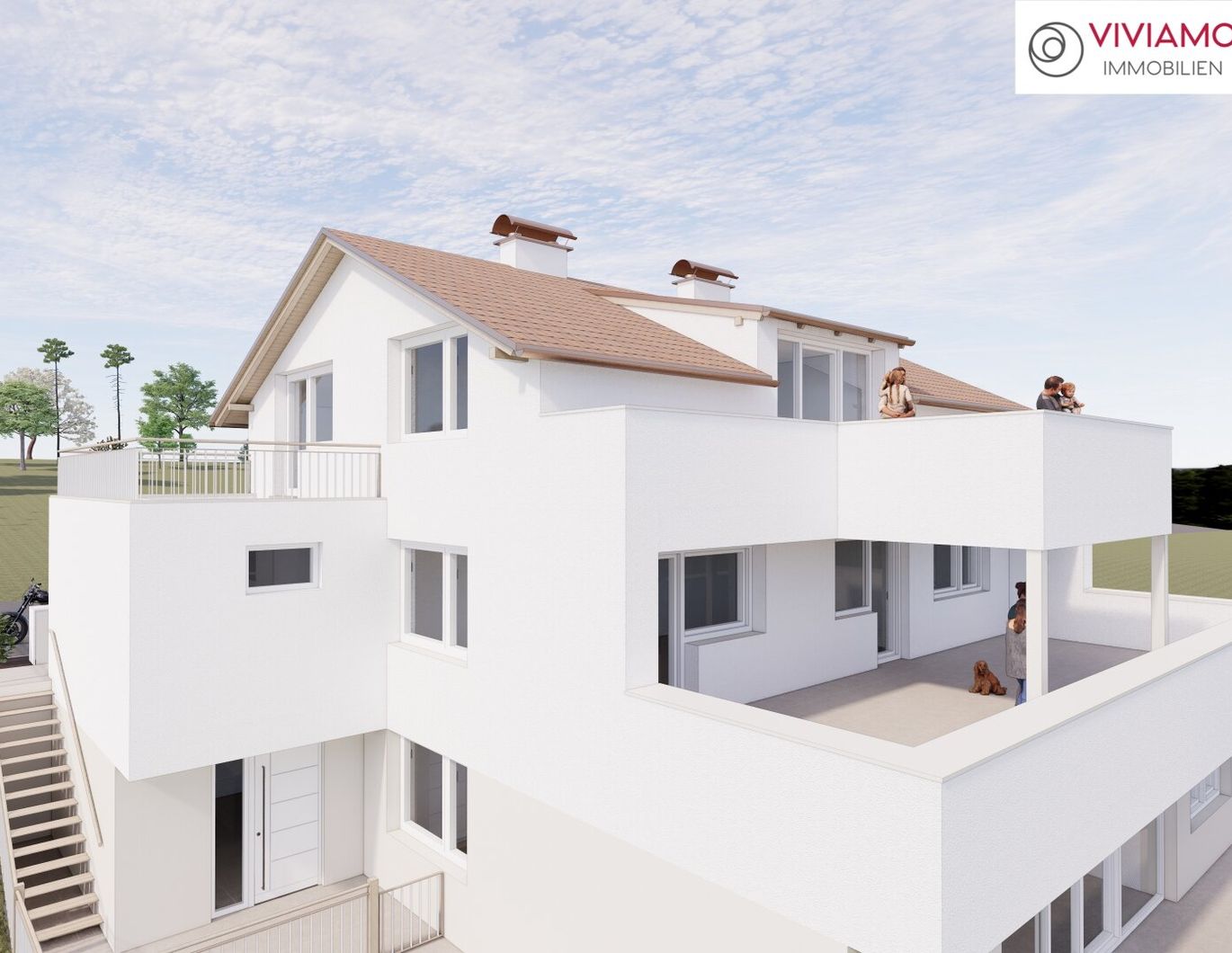 TOP 3 - Erstbezug: geräumige Terrassenwohnung mit Grünblick in Wallern an der Trattnach (Breitwiesen)!