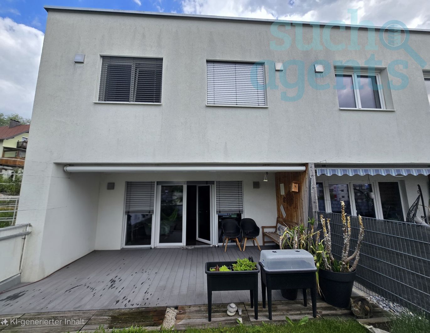 Neuer Preis! Lichtdurchflutete Maisonette mit Terrasse, Garten & Kamin - nur 7 Min. zum See