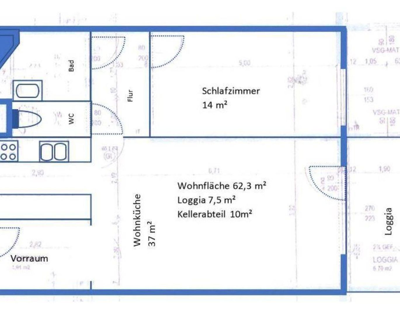 Ruhige Wohnung in unmittelbarer Nähe zum Erholungsgebiet Laaer Wald