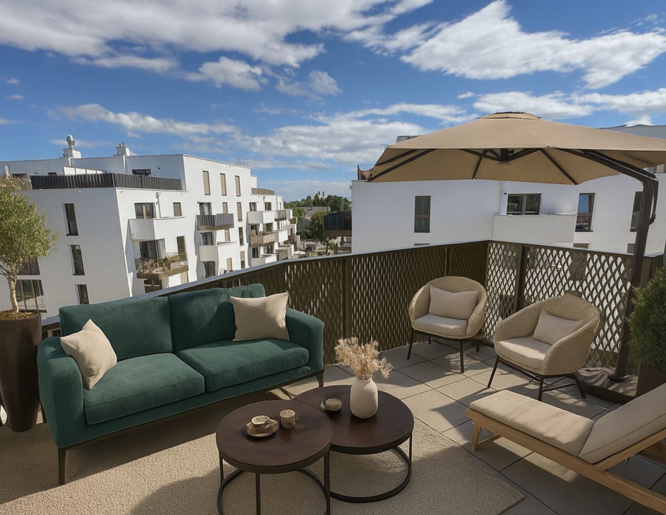 Preis jetzt sichern! Provisionsfrei und Erstbezug in der Nähe vn U1 mit MEGA BALKON