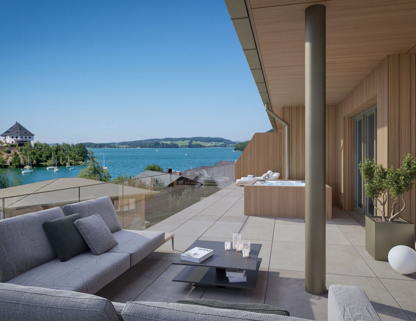MIT SEEZUGANG: 4-Zimmer-Wohnung mit Blick über den See