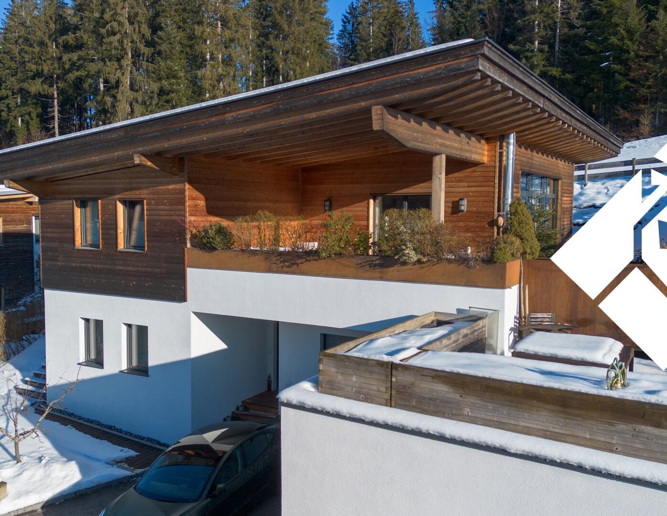 Exklusives Architektenhaus in der Schwoich zu kaufen - Naturverbundenes Wohnen in Tirol