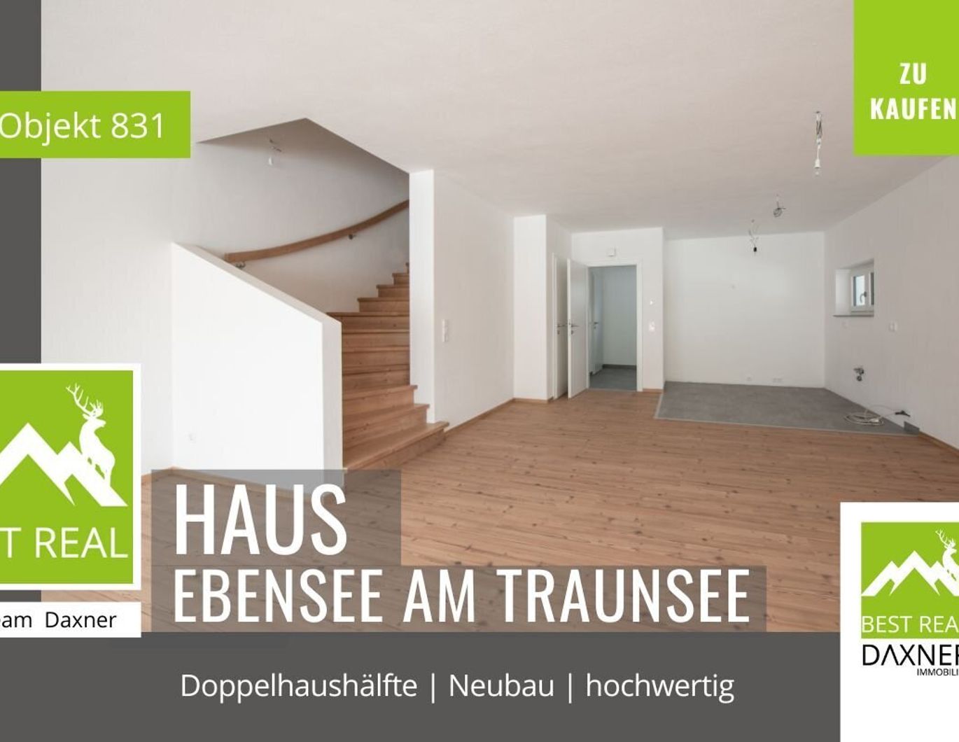 NEUBAU - Doppelhaushälfte in Ebensee am Traunsee - modernes Wohnen im Salzkammergut!