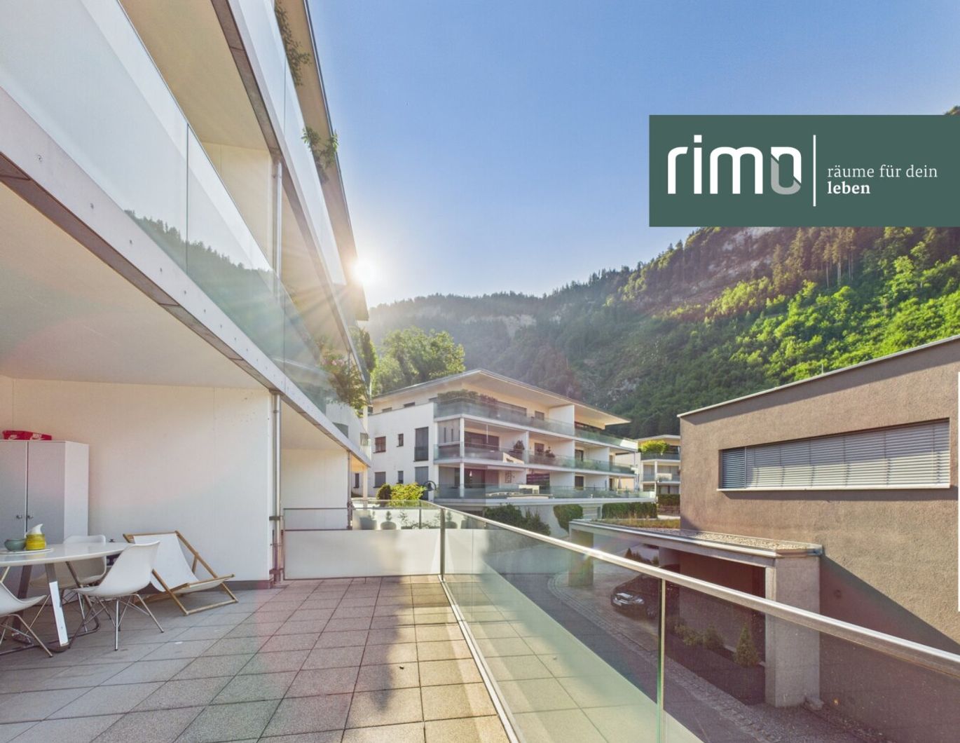 Charmante 2-Zimmerwohnung mit ca. 35 m² Terrasse am Götzner Berg