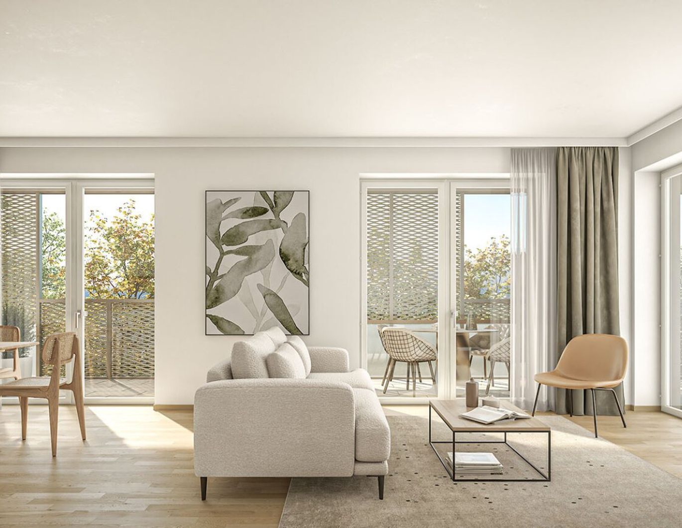 Ruhelage am Bindermichl: Perfekt aufgeteilte 3-Zimmer Wohnung mit 26 m² großem Balkon