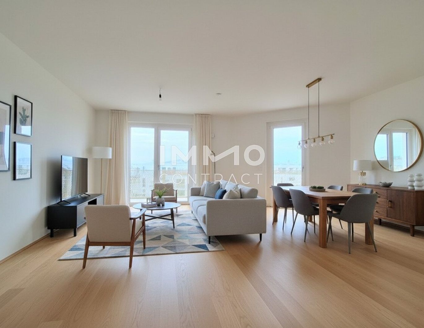 Design-Neubau: 3 Zimmer mit großem Balkon & Komforttechnik