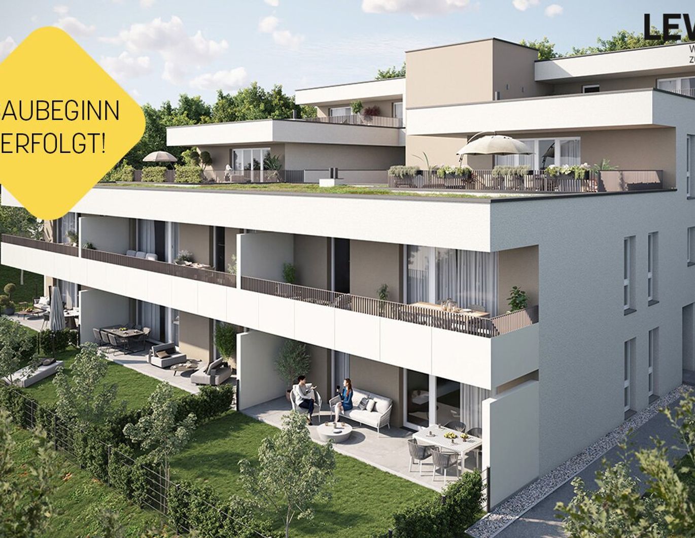 Lichtenberg. Pöstlingbergstraße - Gartenwohnung Top 01 - BAUBEGINN erfolgt