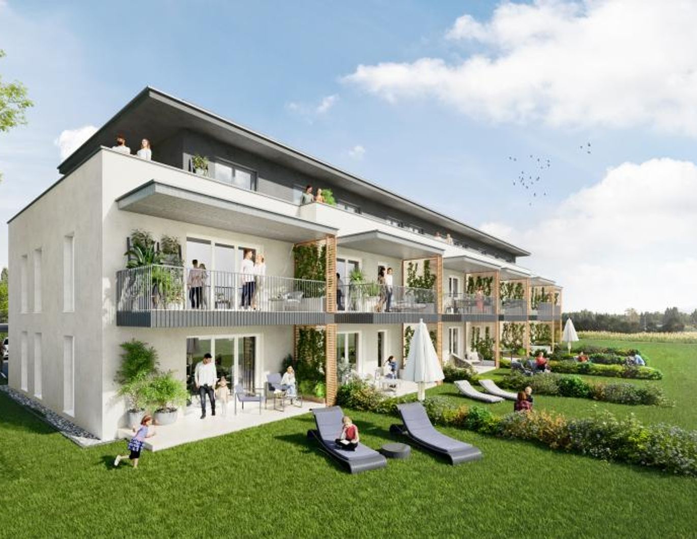 Erstbezug - Exklusive Penthouse-Eigentumswohnung (76m²) mit Terrasse in Fürstenfeld! Provisionsfrei!