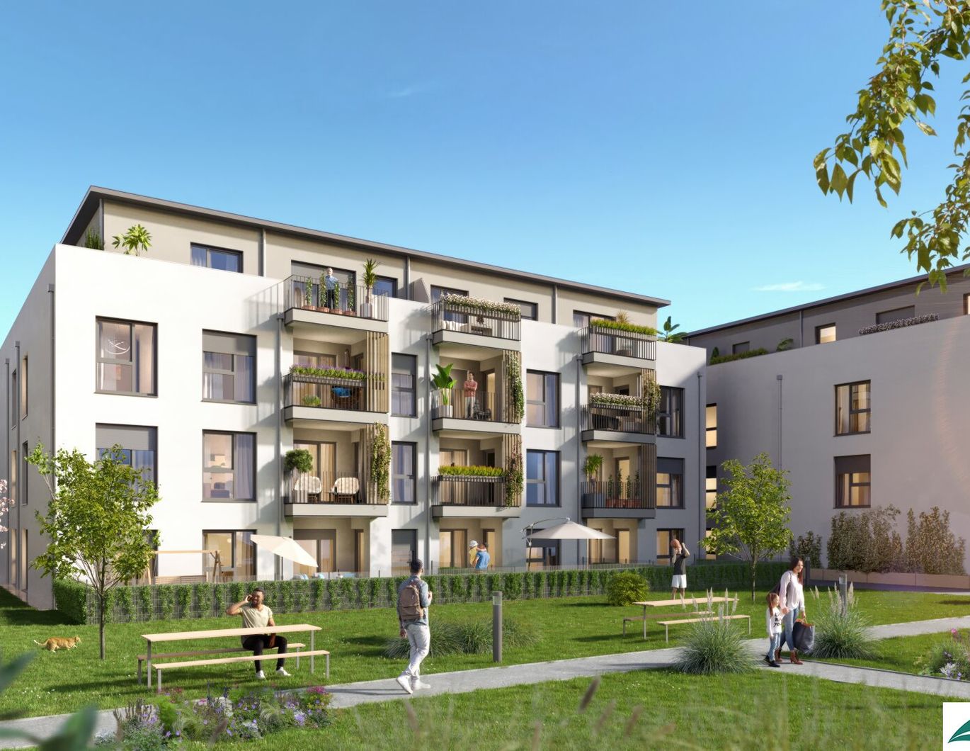 *** leistbarer FAMILIENTRAUM mit 2 Bädern: extravagante 4-Zimmer-Wohnung mit Loggia - Neubau / Nähe St.Pölten / Wohnpark Ober-Grafendorf - ökologisch, hochmodern, ausgezeichnet ***