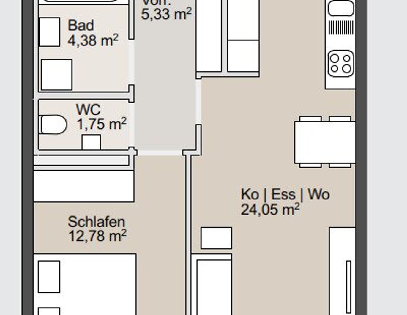PERFEKTES INVESTMENT - SEHR GUT VERMIETETE moderne, gepflegte Anlegerwohnung mit 2 Zimmern - sofortige Mieteinnahmen, Graz - Ost