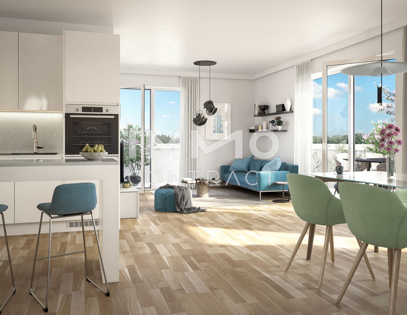 51,70qm 2Zi S+N-Terrassenwohnung Erstbezug, Ökologische Bauweise