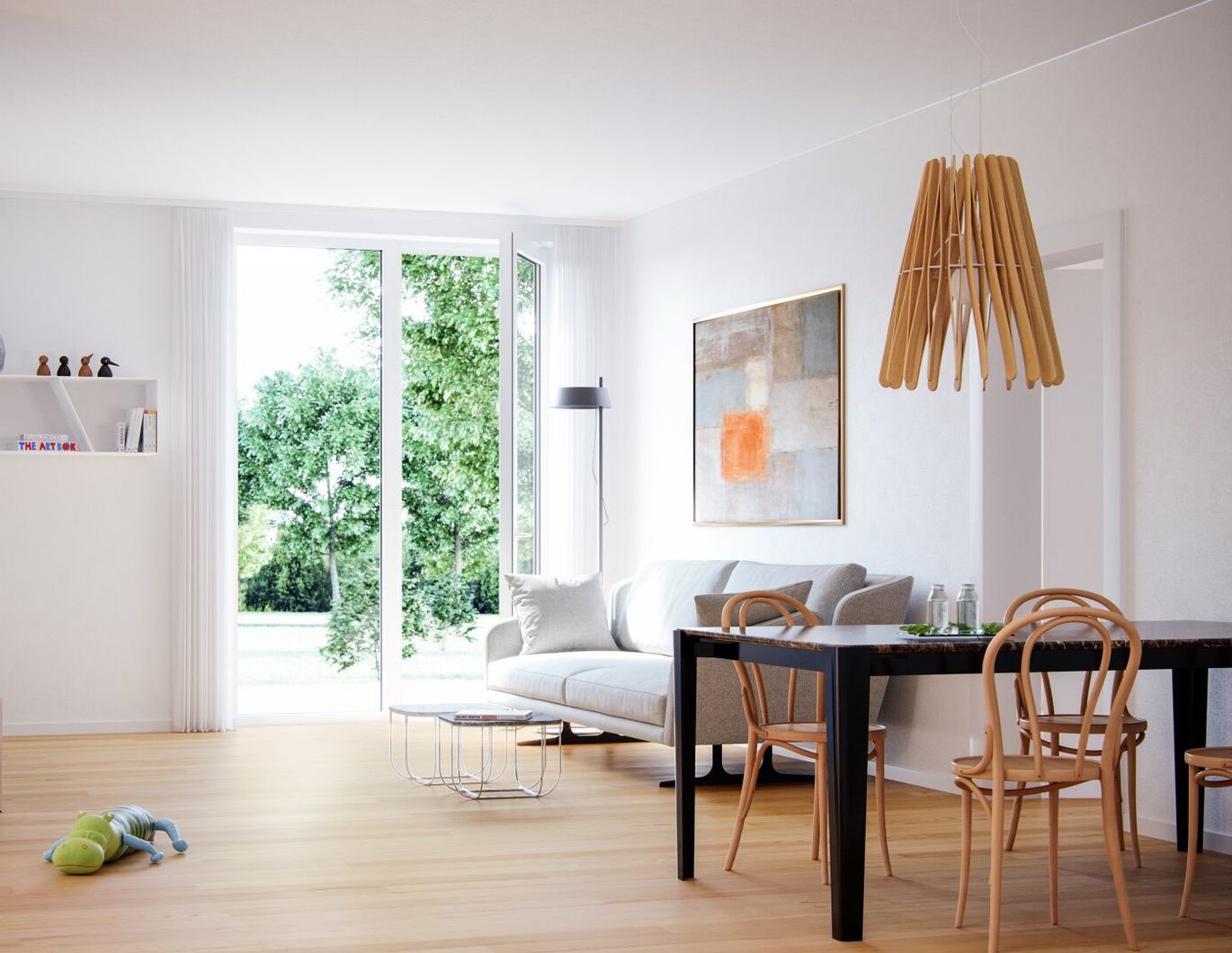 Neubauwohnung im Graumann-Park: Nachhaltig mit Kühlung, direkt im Zentrum