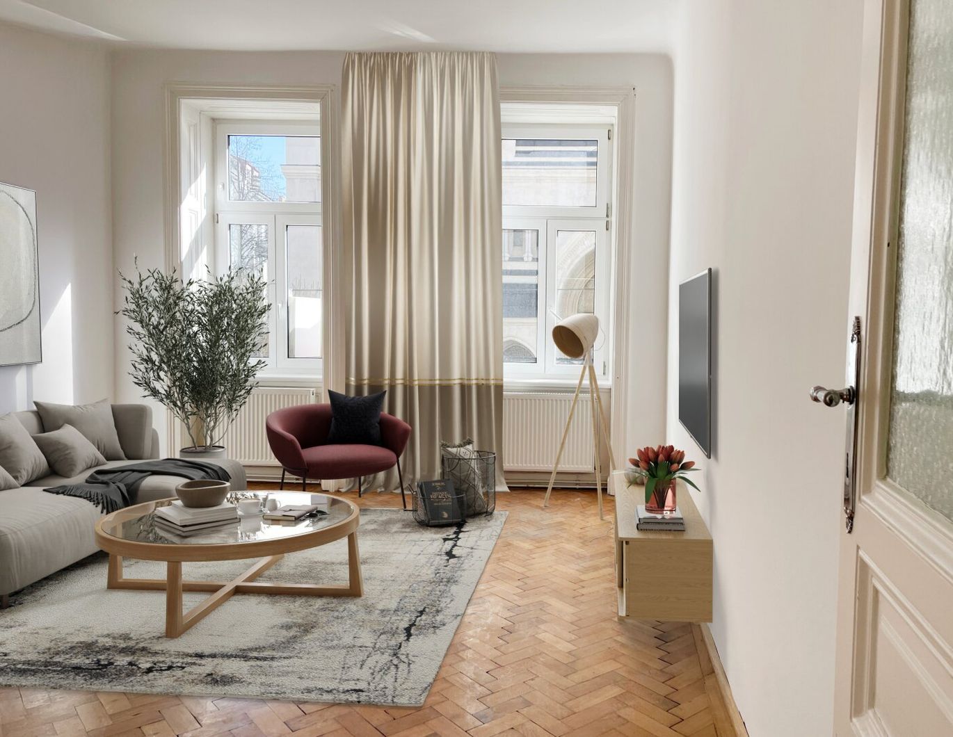 Altbaujuwel mit Blick auf die Canisiuskirche - Eleganz trifft Wiener Charme