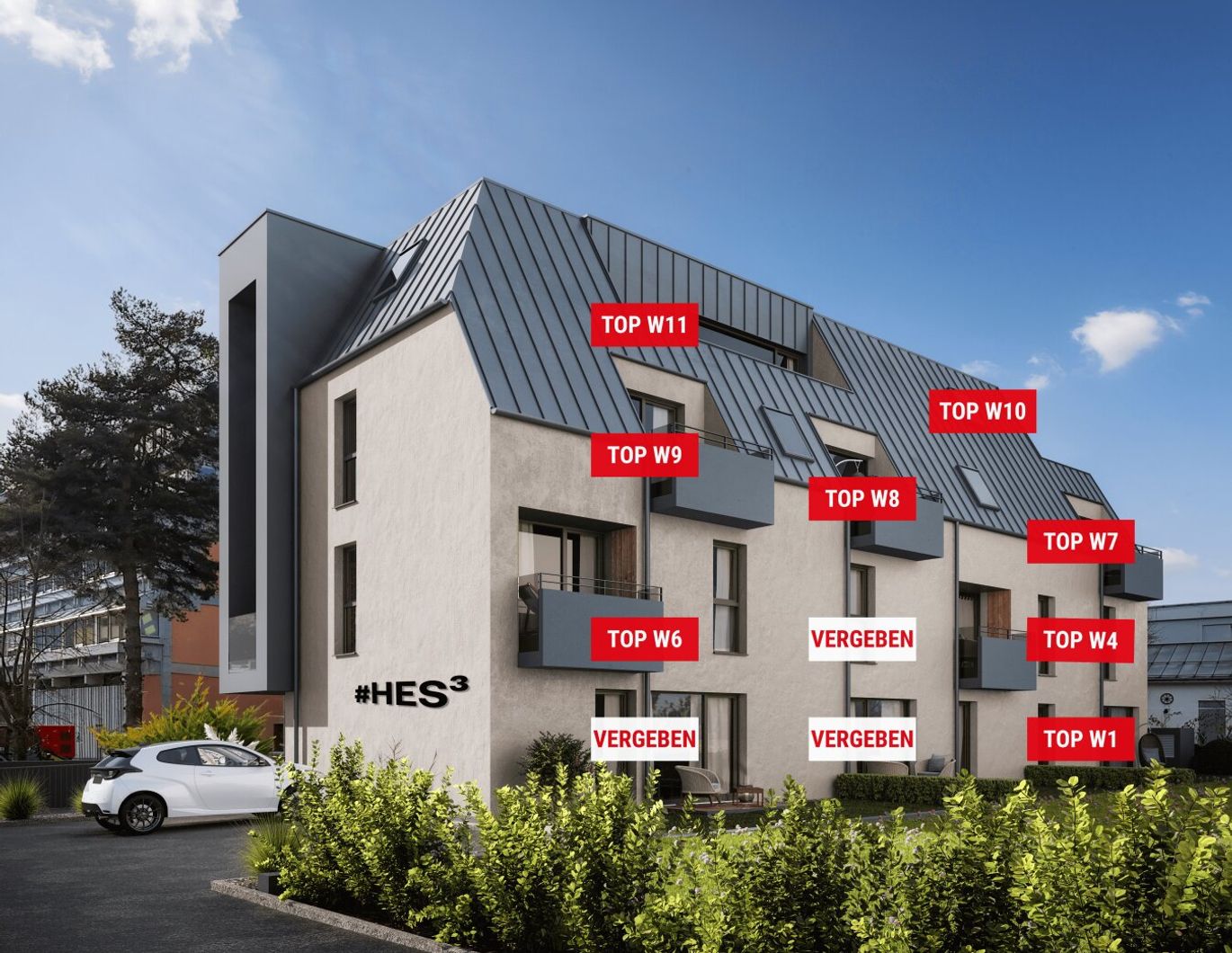 Dachgeschosswohnung 2-Zimmer, provisionsfrei