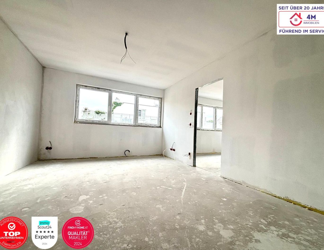 **AIRBNB - KURZZEITVERMIETUNG** Attraktive 2-Zimmer-Wohnung mit Balkon - 51,48 m² + 2,15 m² Balkon | 3. Obergeschoss (Neubau) | Erstbezug