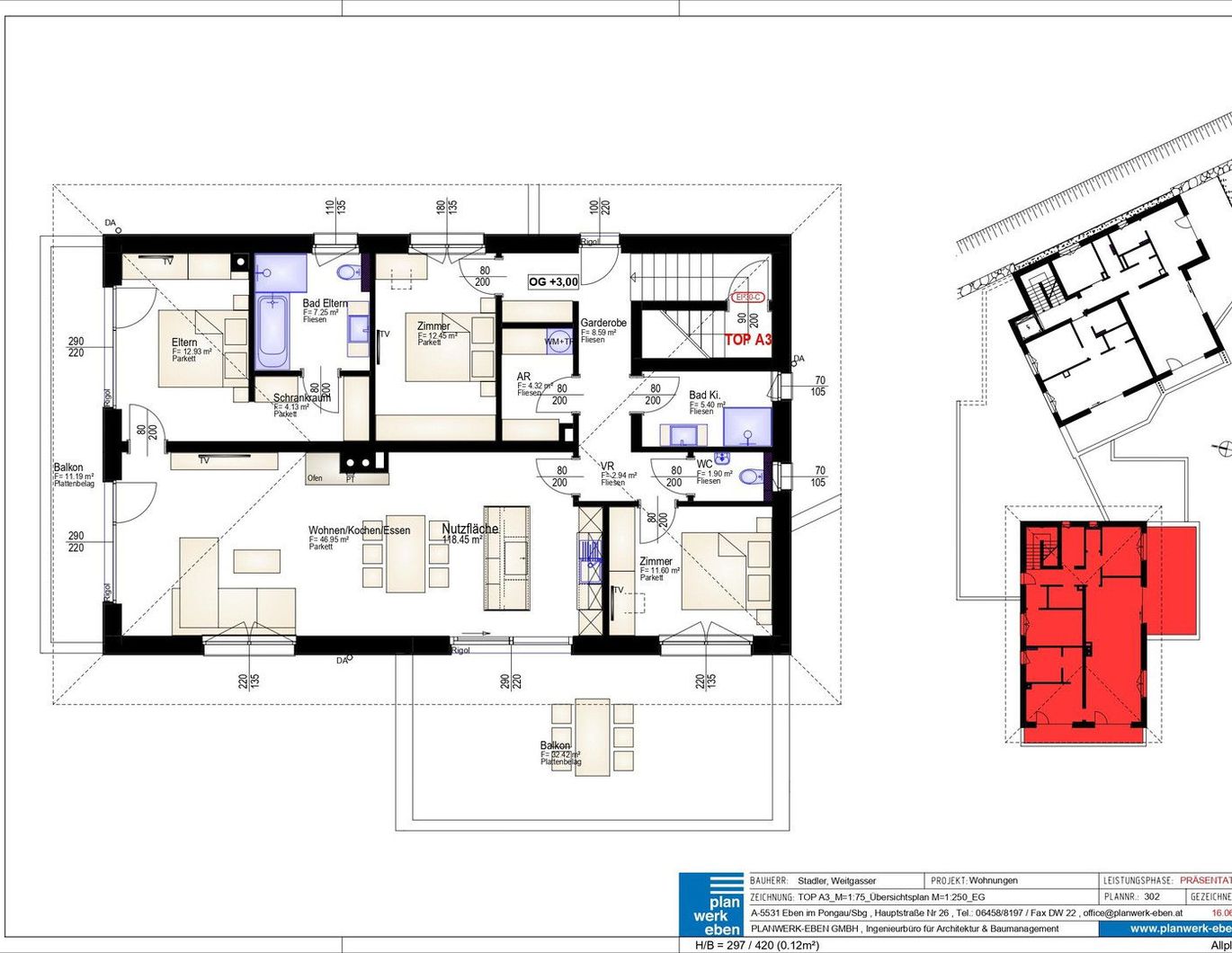 Lichtdurchflutete Neubau 4 Zimmer Wohnung in Sonnenlage in Eben