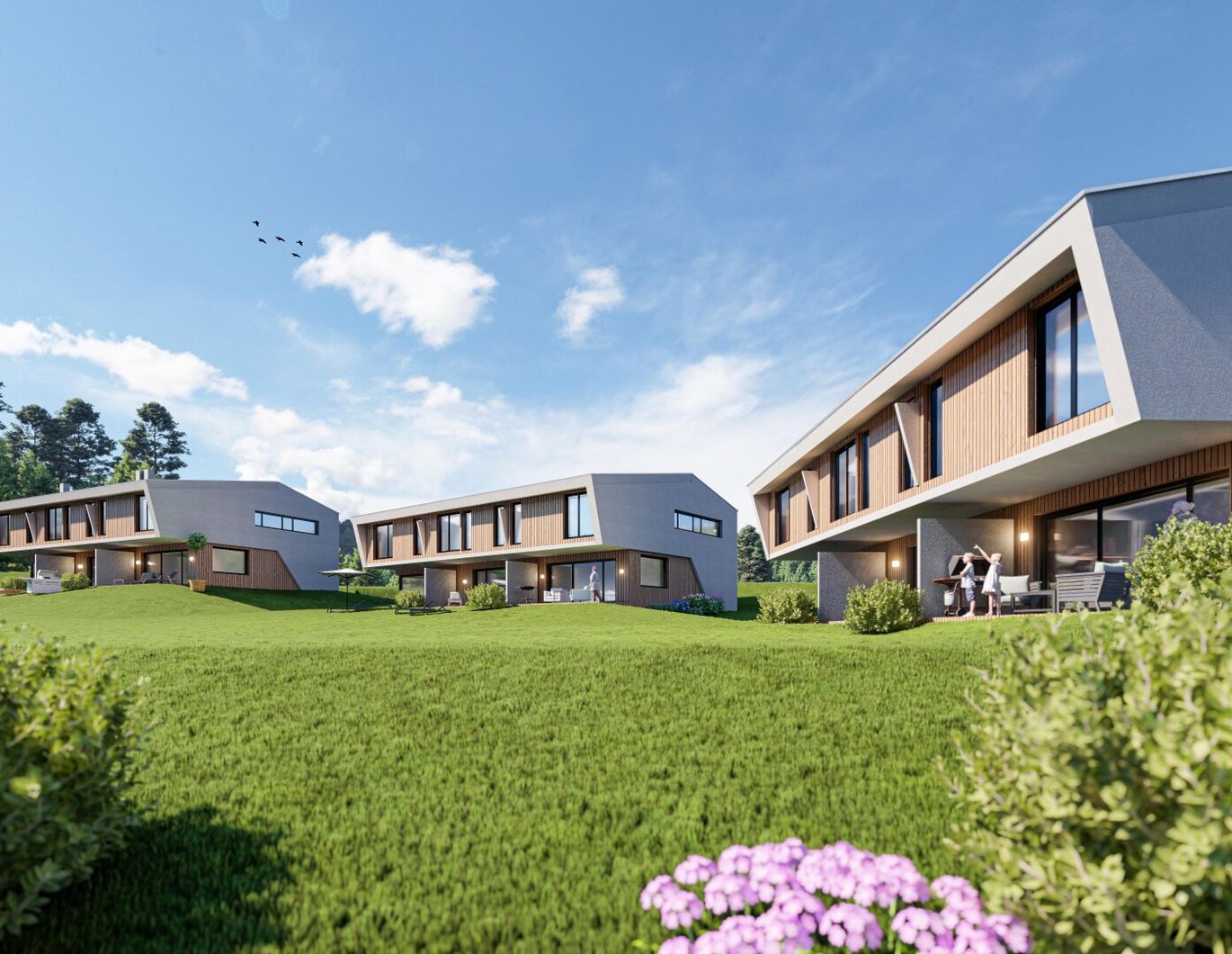 Neubauprojekt Reihenhäuser via.FONTE Wölfnitz