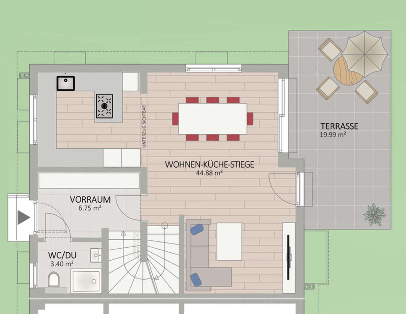 1220, Wolfsmilchgasse, Zwischen Mühlwasser und Donauspital, Doppelhaus