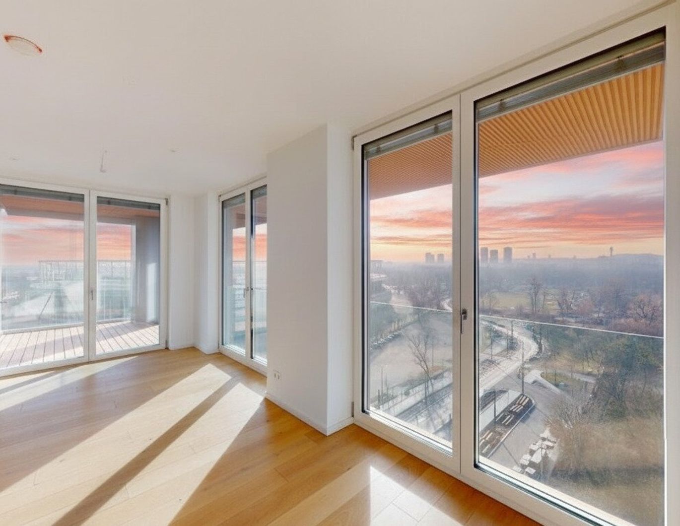 Hochhaustraum mit Praterblick: Erstbezug | Terrasse + Balkon | Garage