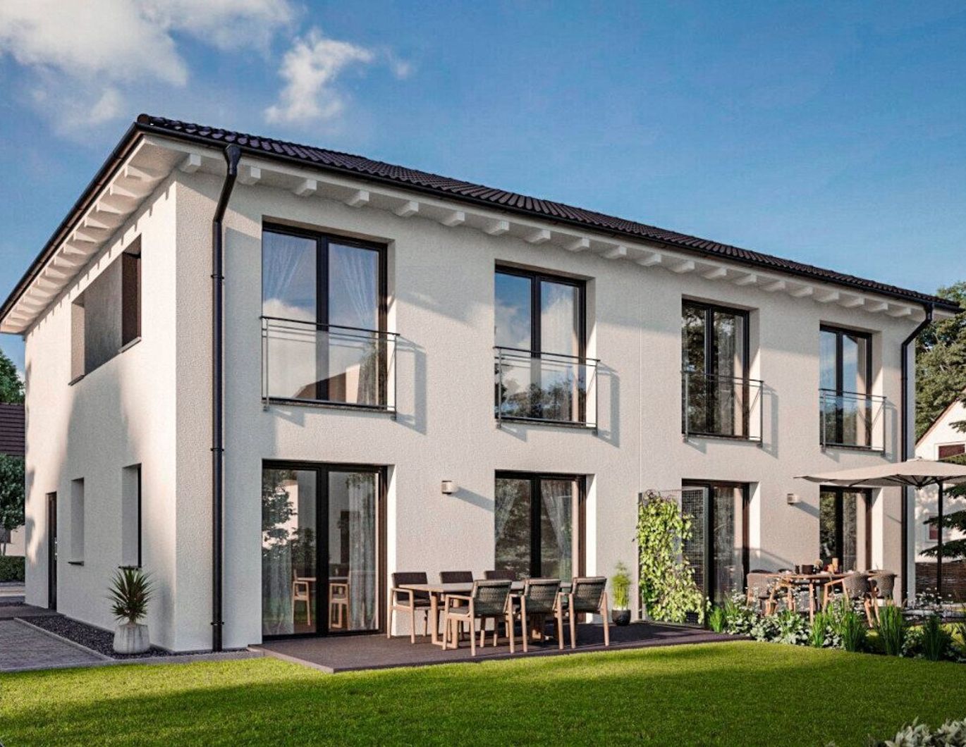 Neubau Doppelhaushälfte in massiver Bauweise in Zirl