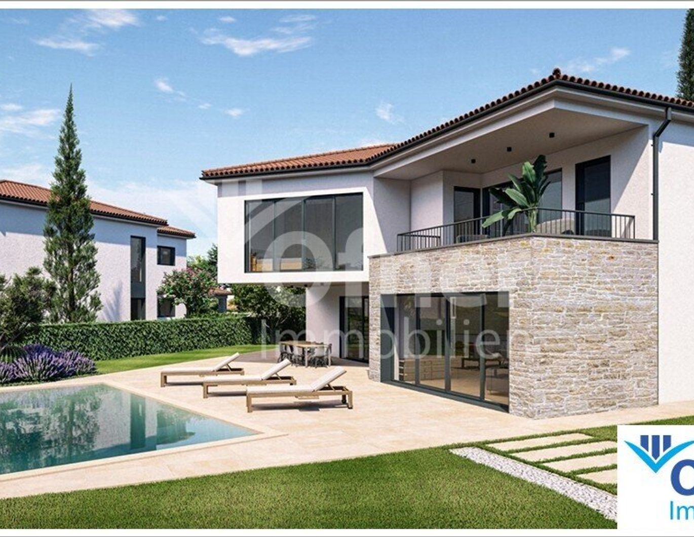 Kroatien: Haus mit Pool bei Poreč, Sveti Lovreč