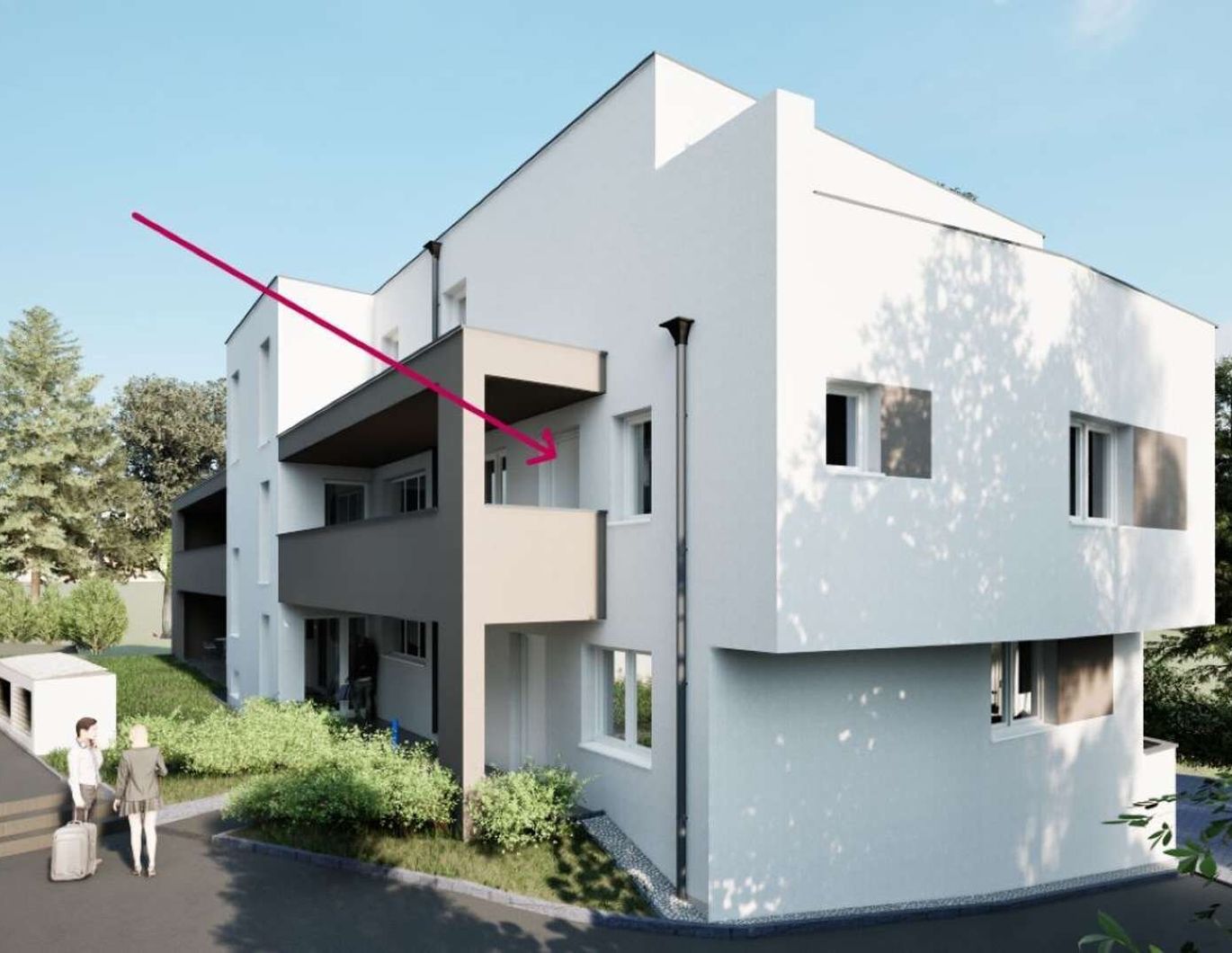 **Wohnhausanlage Bachgasse** Neubau II - 3-Zimmer Wohnung mit Loggia - Mitten in St. Florian
